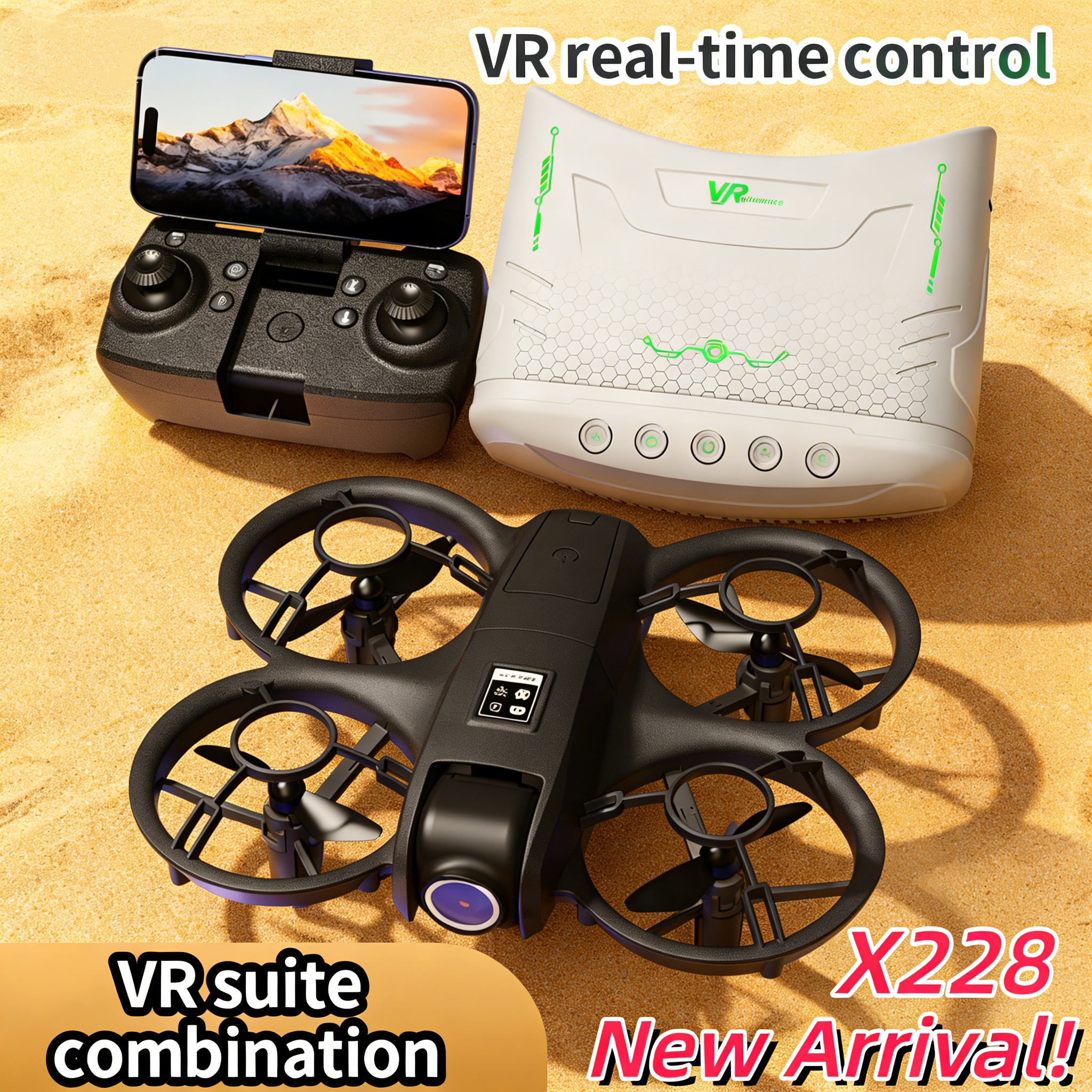Drone Gimbal 3 Axis - طائرة بدون طيار بكاميرا مزدوجة بدقة