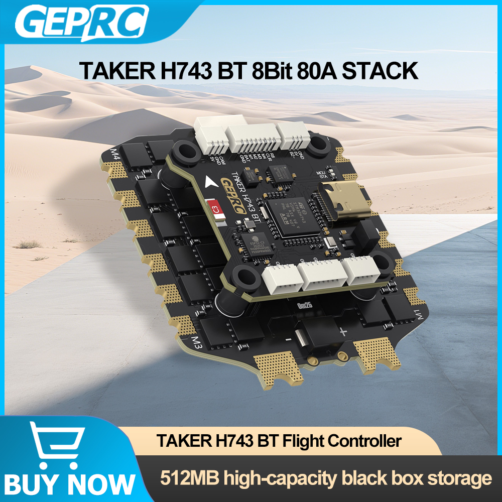 Drone Gimbal Controller - GEPRC TAKER H743 BT 8Bit 80A