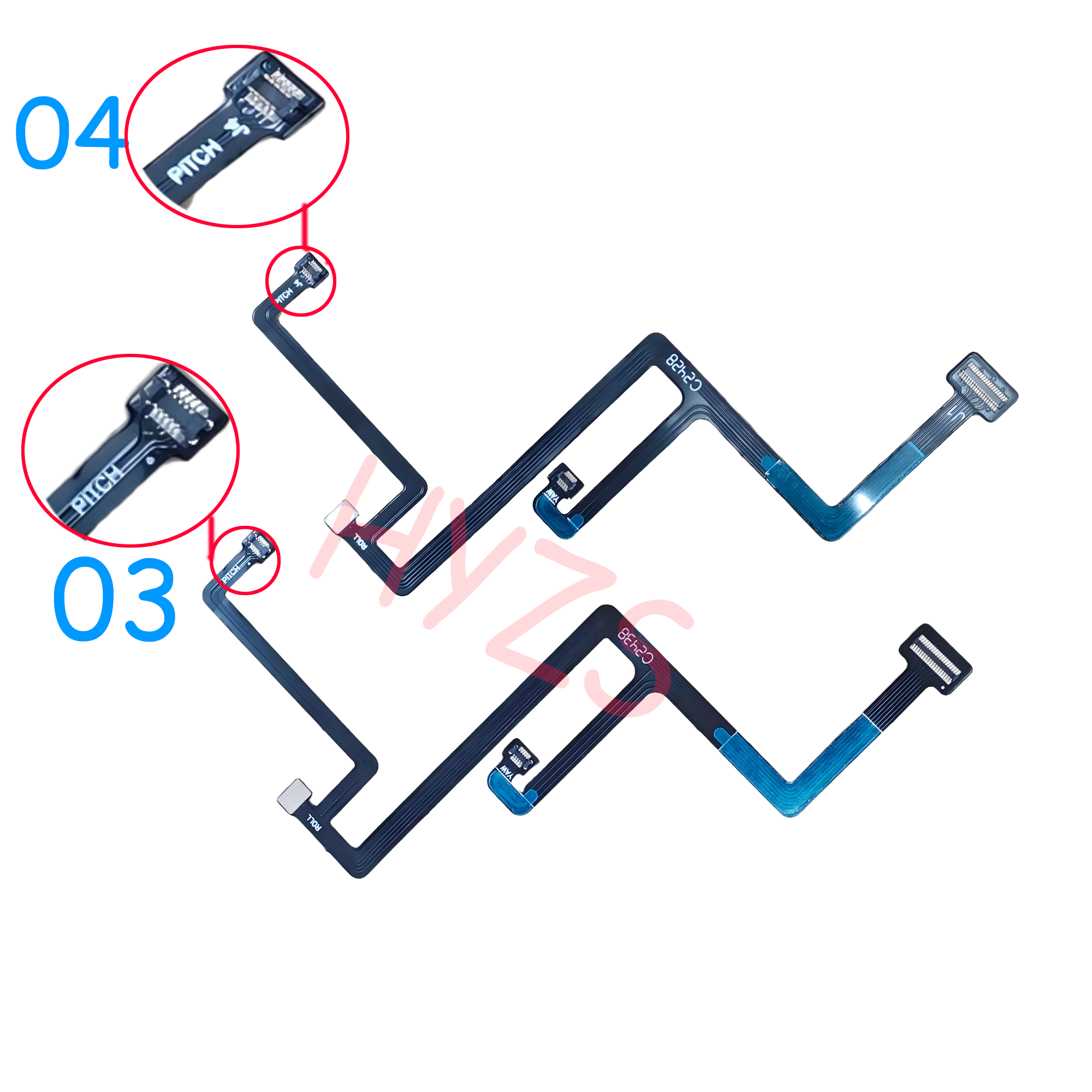 Drone Gimbal Ribbon Cable - قطع غيار طائرة هبسان زينو برو/برو