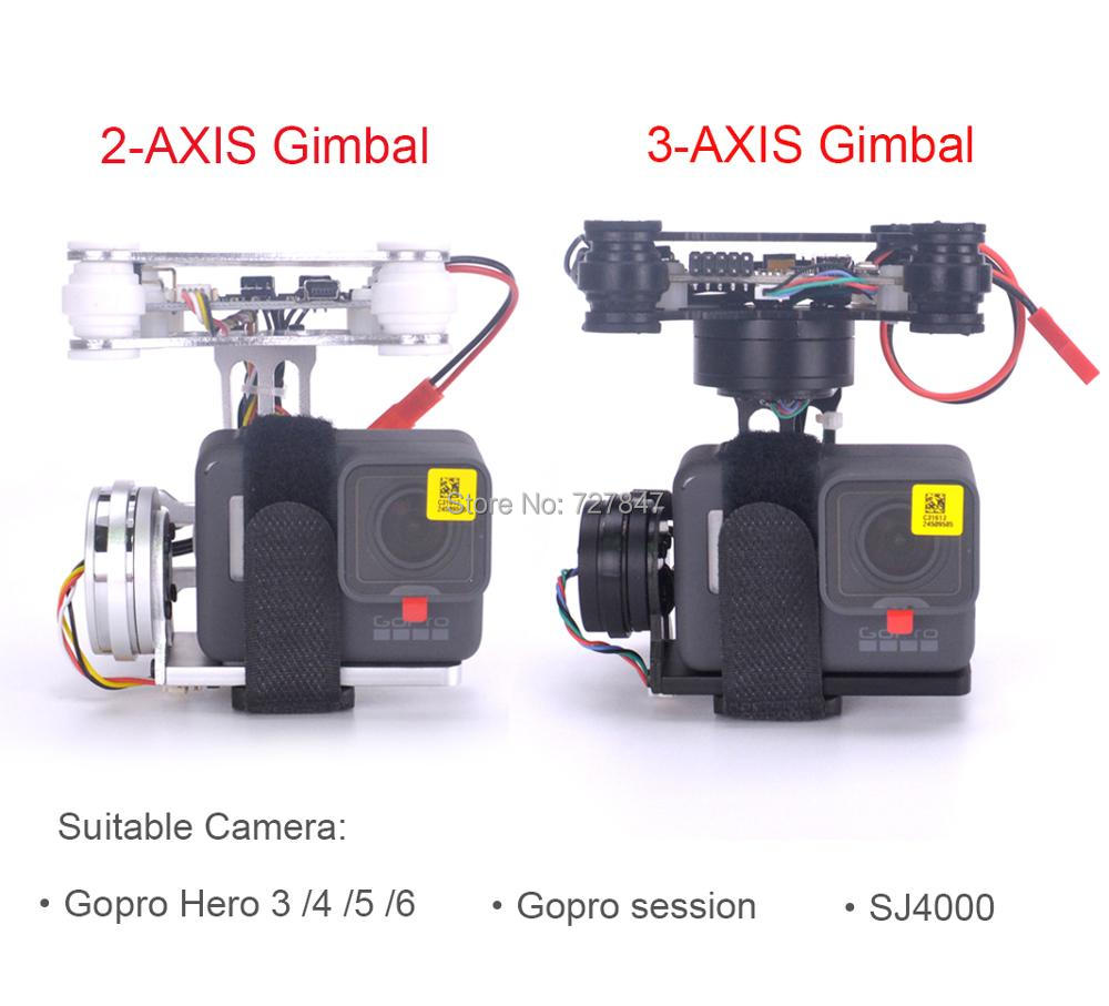 Drone Gimbal For Gopro Hero - RTF FPV 3 محور/خفيفة الوزن 2-محور