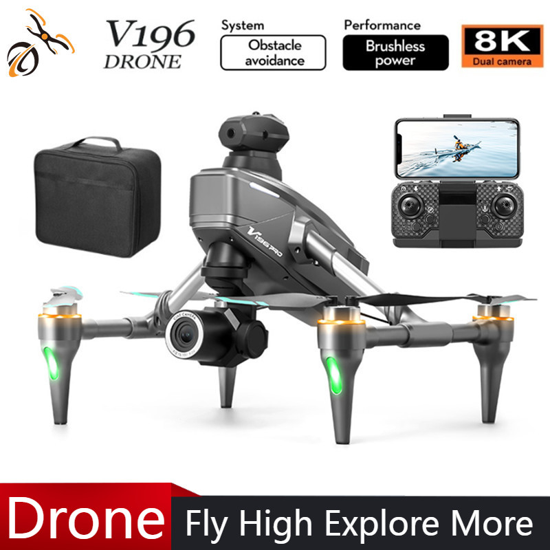Drone Gimbal 2 Axis - 2025 V196 التلقائي تجنب العوائق الطائرة