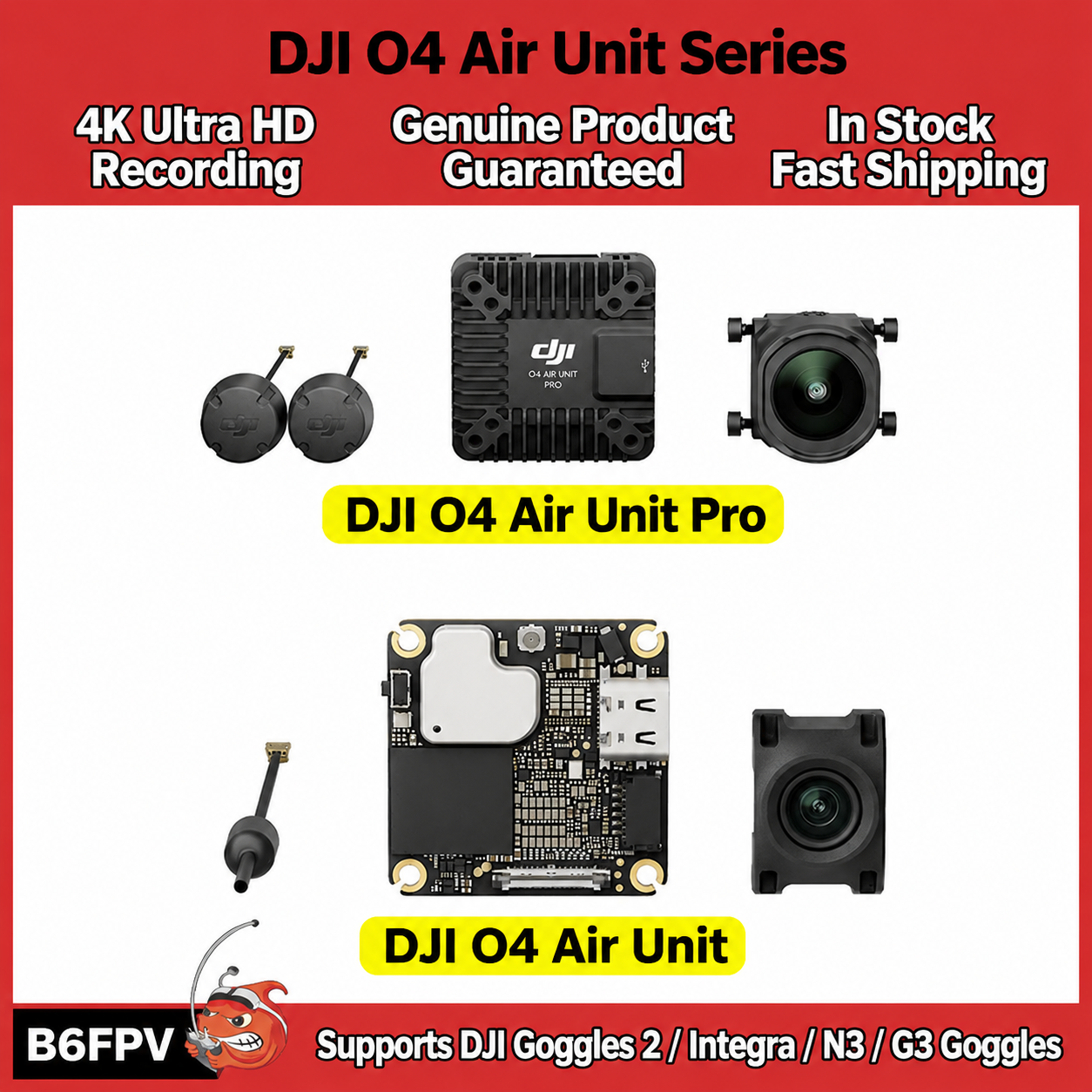 Drone Gimbal Controller - نظام DJI O4 Air Unit الرائد