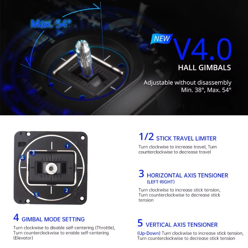 RadioMaster TX16S MKII V4.0 16 - مراجعة Drone Gimbal Controller وسعره