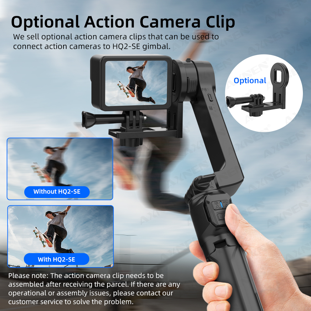 AXNEN HQ2-SE الهاتف الذكي مثبت - مراجعة Drone Gimbal For Gopro وسعره