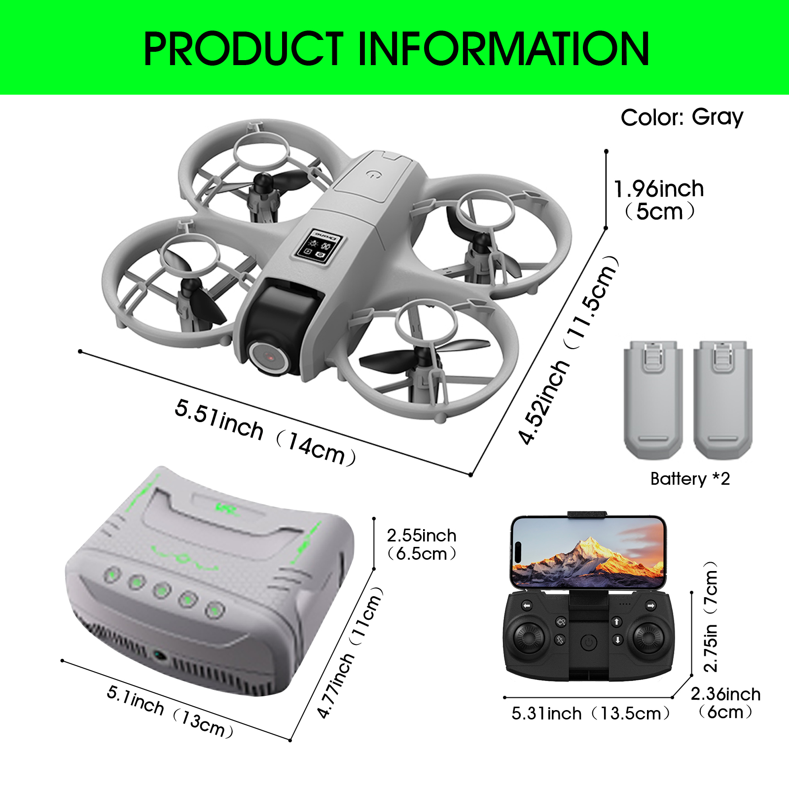 طائرة بدون طيار صغيرة سهلة الا - مراجعة Drone Gimbal Case وسعره