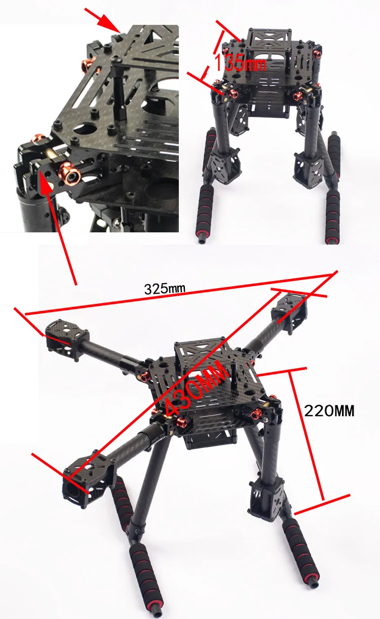 طائرة بدون طيار Flyroun LX350  - مراجعة Drone Gimbal For Mirrorless وسعره
