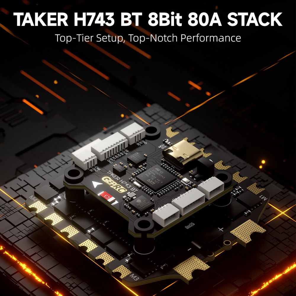 GEPRC TAKER H743 BT 8Bit 80A S - مراجعة Drone Gimbal Controller وسعره