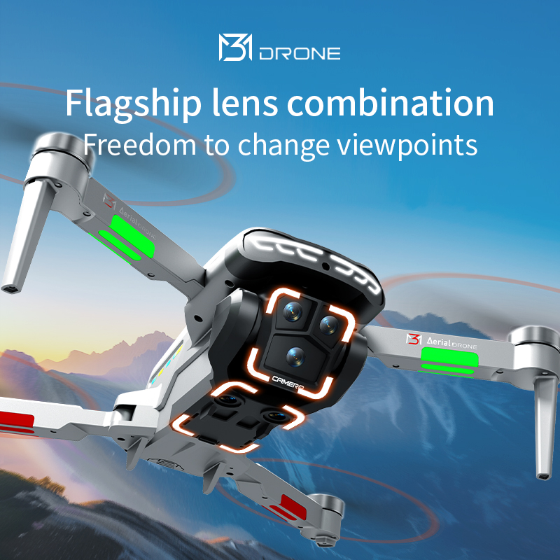 M3 طائرة بدون طيار احترافية 4K - مراجعة Drone Gimbal Brushless وسعره