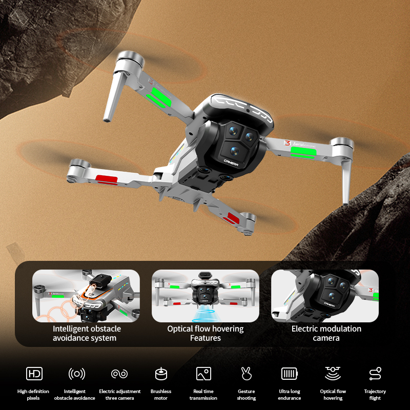 M3 طائرة بدون طيار احترافية 4K - مراجعة Drone Gimbal Brushless وسعره