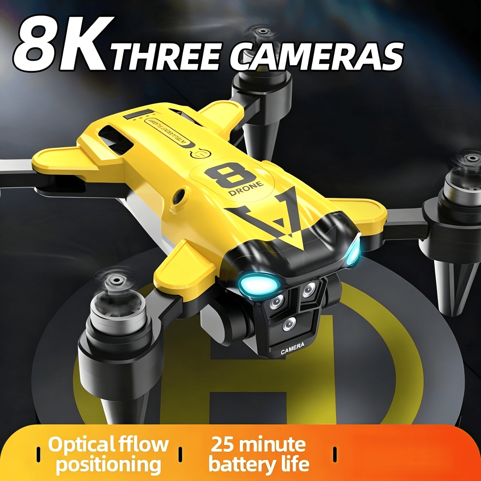 طائرة بدون طيار جديدة بثلاث كا - مراجعة Drone Gimbal Brushless وسعره