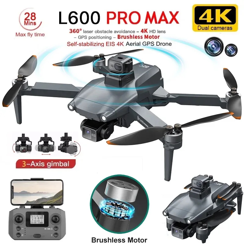 L600 PRO MAX GPS الطائرة بدون  - مراجعة Drone Gimbal Case وسعره