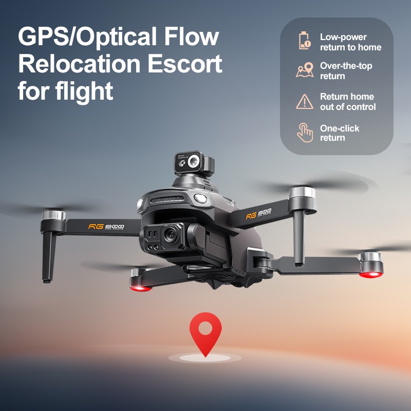 طائرة بدون طيار RG800 MAX جديد - مراجعة Drone Gimbal 2 Axis وسعره