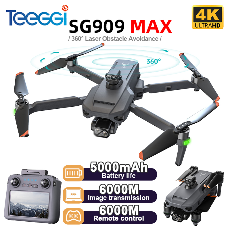 طائرة بدون طيار Teeggi SG909 M - مراجعة Drone Gimbal Case وسعره