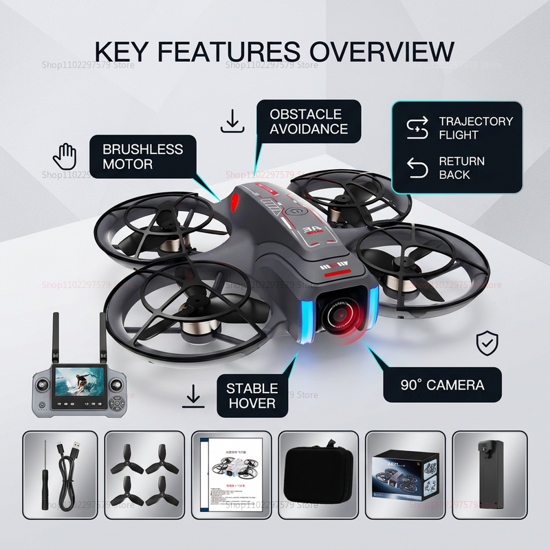 طائرة بدون طيار AE21 الجديدة ل - مراجعة Drone Gimbal Mount وسعره