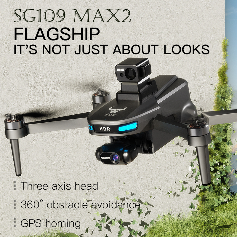 SG109 MAX2 المهنية FPV 8K كامي - مراجعة Drone Gimbal 3 Axis وسعره