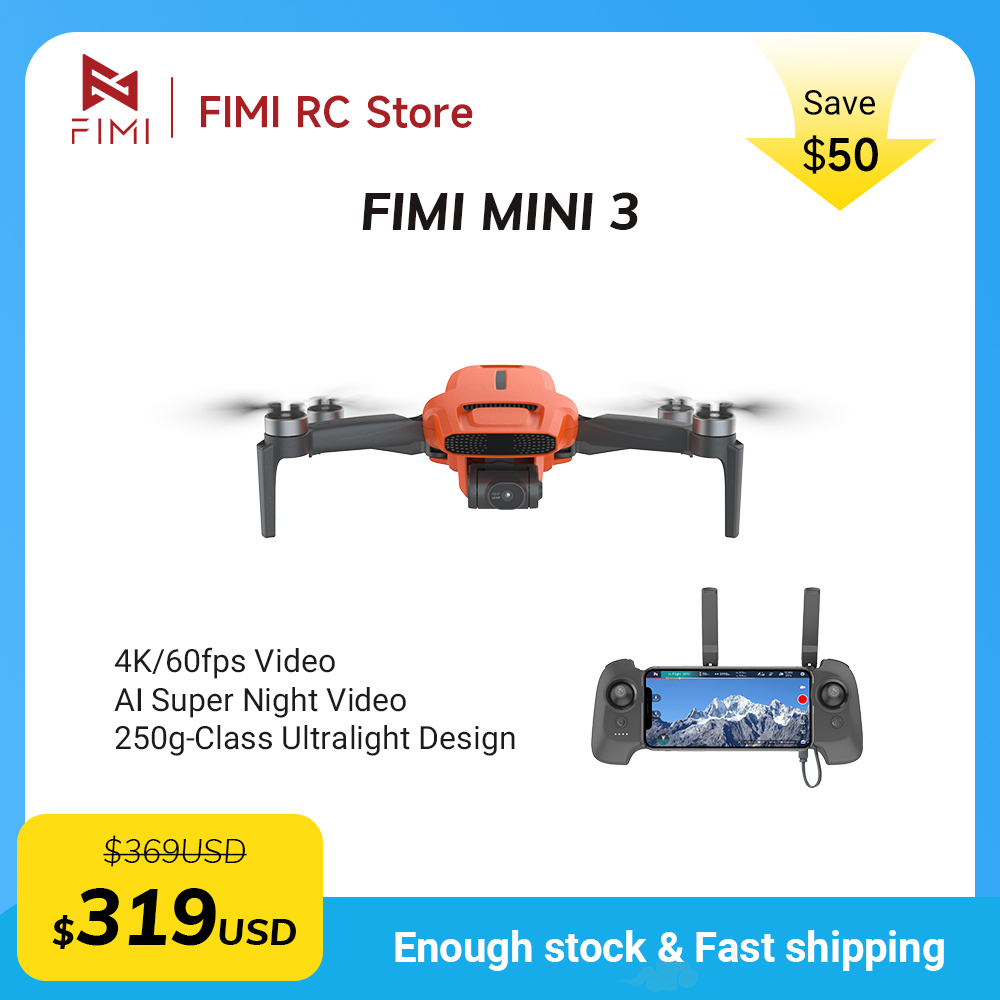طائرة بدون طيار FIMI MINI 3 مع - مراجعة Drone Gimbal 3 Axis وسعره