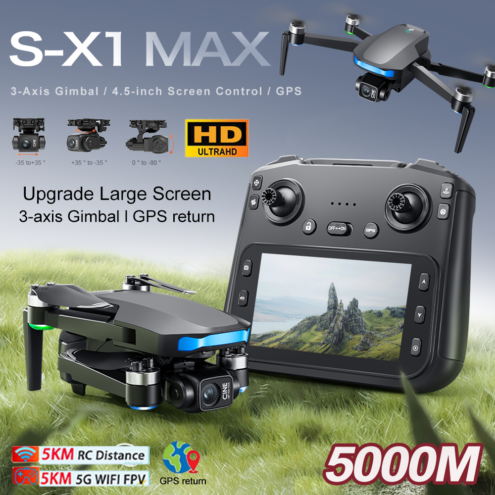 طائرة بدون طيار جديدة S-X1 MAX - مراجعة Drone Gimbal Mount وسعره