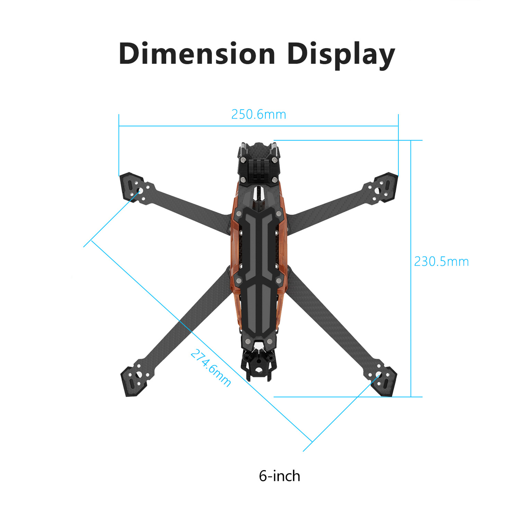 إطار GEPRC GEP-Vapor-D5 D6 O4  - مراجعة Drone Gimbal Controller وسعره