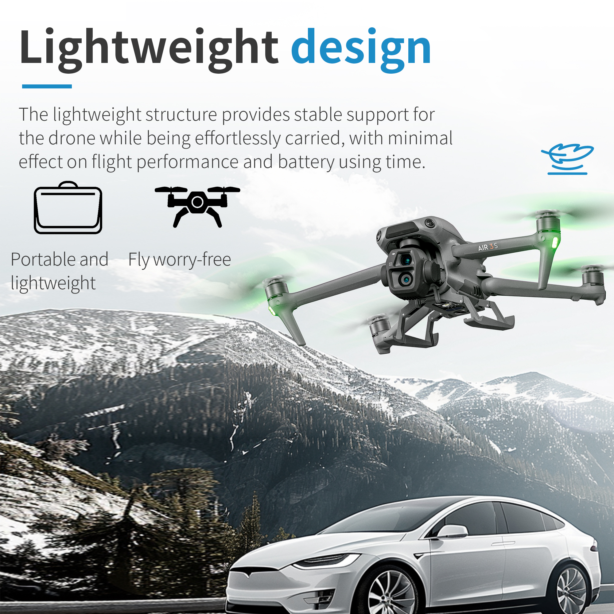 ملحقات STARTRC لطائرة DJI AIR  - مراجعة Drone Gimbal Mount وسعره