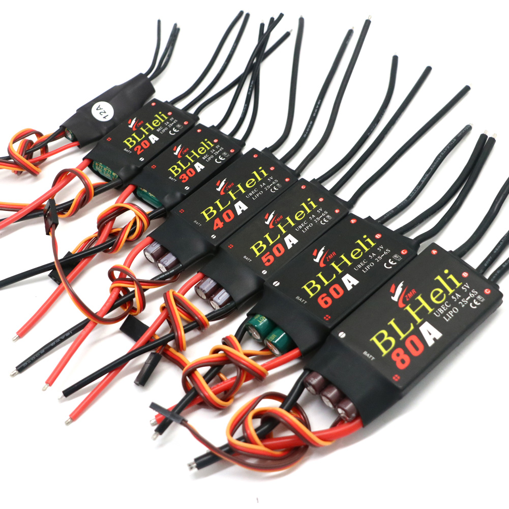 BLHeli فرش ESC 80A 12A 20A 30A - مراجعة Drone Gimbal Controller وسعره