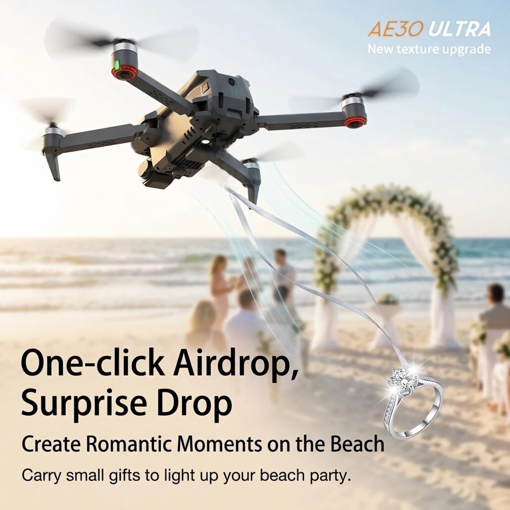 طائرة بدون طيار AE30 Ultra GPS - مراجعة Drone Gimbal 3 Axis وسعره
